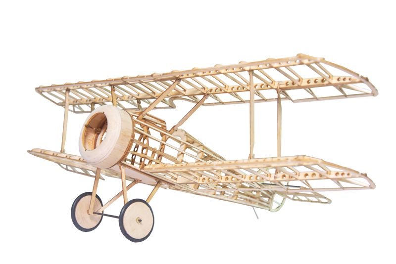 Mini-Kampfflugzeug-Camel-380mm-Spannweite-Balsaholz-RC-Flugzeugbausatz-1267512-1